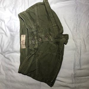 Green Hollister shorts